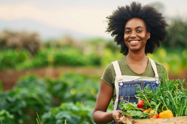 photorealistic-woman-organic-sustainable-garden-harvesting-produce